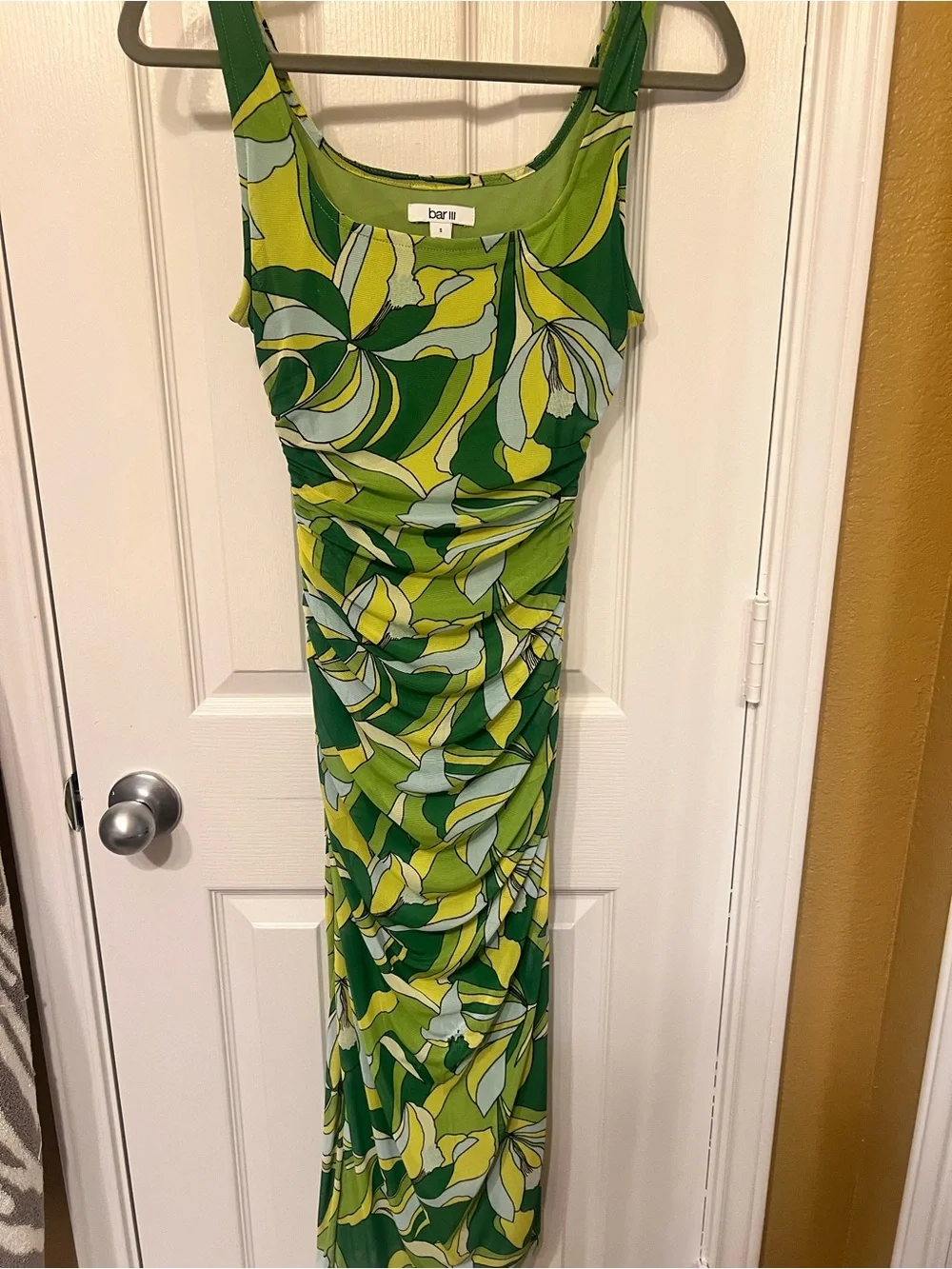 bar iii green dress Bar III